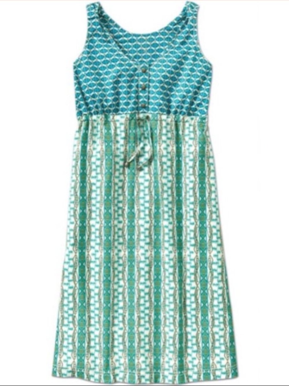 Athleta Featherweight Racerback Beach Dress Bali Blue Size Small